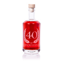 Grawerowana okrągła karafka z korkiem 700 ml - Grawerowane prezenty i dodatki ślubne