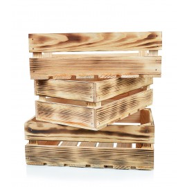 Opalana drewniana skrzynka - Grawerowane prezenty i dodatki ślubne