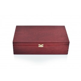 Drewniane pudełko, skrzynka prezentowa z logo - Grawerowane prezenty i dodatki ślubne