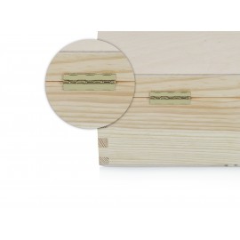 Drewniane pudełko, skrzynka prezentowa z logo naturalna - Grawerowane prezenty i dodatki ślubne