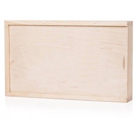 23x15 Drewniane pudełko na zdjęcia odbitki i pendrive - Grawerowane prezenty i dodatki ślubne