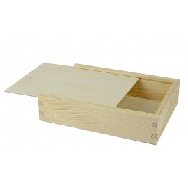 21×15 Drewniane pudełko na zdjęcia odbitki - Grawerowane prezenty i dodatki ślubne