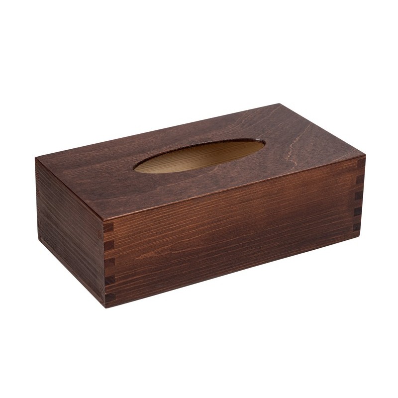 Chusteczki drewniany pudełko chusteczki orzech - Grawerowane prezenty i dodatki ślubne