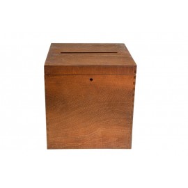 Drewniane pudełko skrzynka na koperty ślub orzech - Grawerowane prezenty i dodatki ślubne