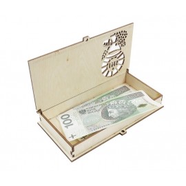 Pudełko na pieniądze pamiątka Pierwsza Komunia - Grawerowane prezenty i dodatki ślubne