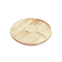 Półmisek dzielony drewniany talerz obrotowy - Grawerowane prezenty i dodatki ślubne