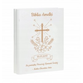 Biblia dla dzieci w szkatułce - personalizowany prezent na Komunię Świętą