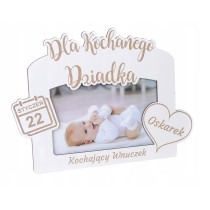 Personalizowana ramka na Dzień Dziadka z grawerem dla kochanego dziadka