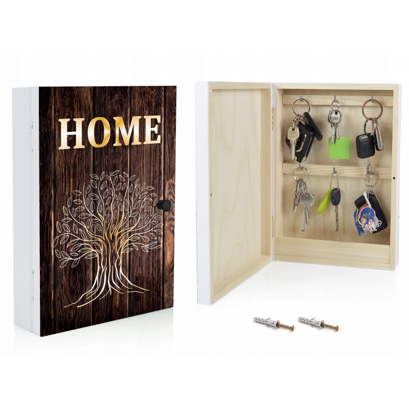 Szafka na klucze i wieszak skrzynka Home Sweet Home - stylowe i praktyczne dodatki do Twojego domu