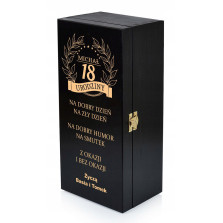 SKRZYNKA NA WHISKY JACK DANIELS PREZENT URODZINY 18 20 25 30 35 40 45 50 60