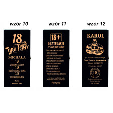 SKRZYNKA NA WHISKY JACK DANIELS PREZENT URODZINY 18 20 25 30 35 40 45 50 60