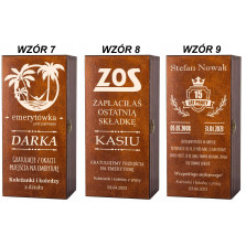 Prezent z okazji przejścia na emeryturę skrzynka