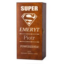 Prezent z okazji przejścia na emeryturę skrzynka