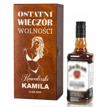 Prezent na wieczór kawalerski skrzynka na whiskey