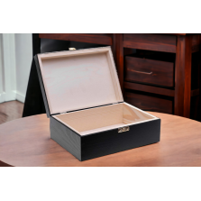 Szkatułka pudełko drewniane 22x16cm czarna
