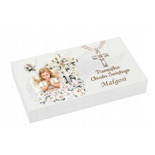 Pudełko na pieniądze Prezent na Chrzest Święty Pamiątka Chrztu Świętego b5