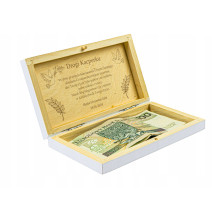 Pudełko na pieniądze Prezent na Chrzest Święty Pamiątka Chrztu Świętego b4