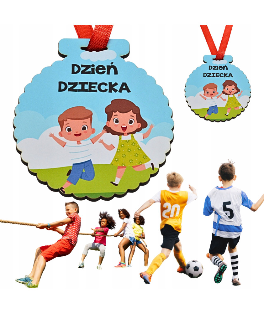 Prezent na dzień dziecka do szkoły medal upominek ZAWODY SZKOŁA -