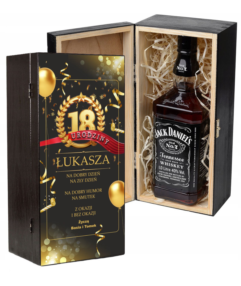 SKRZYNKA NA ALKOHOL PREZENT NA 18 URODZINY GRAWER HIT -c