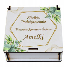 Eleganckie Pudełko na Podziękowania dla Gości na Pierwszą Komunię Świętą