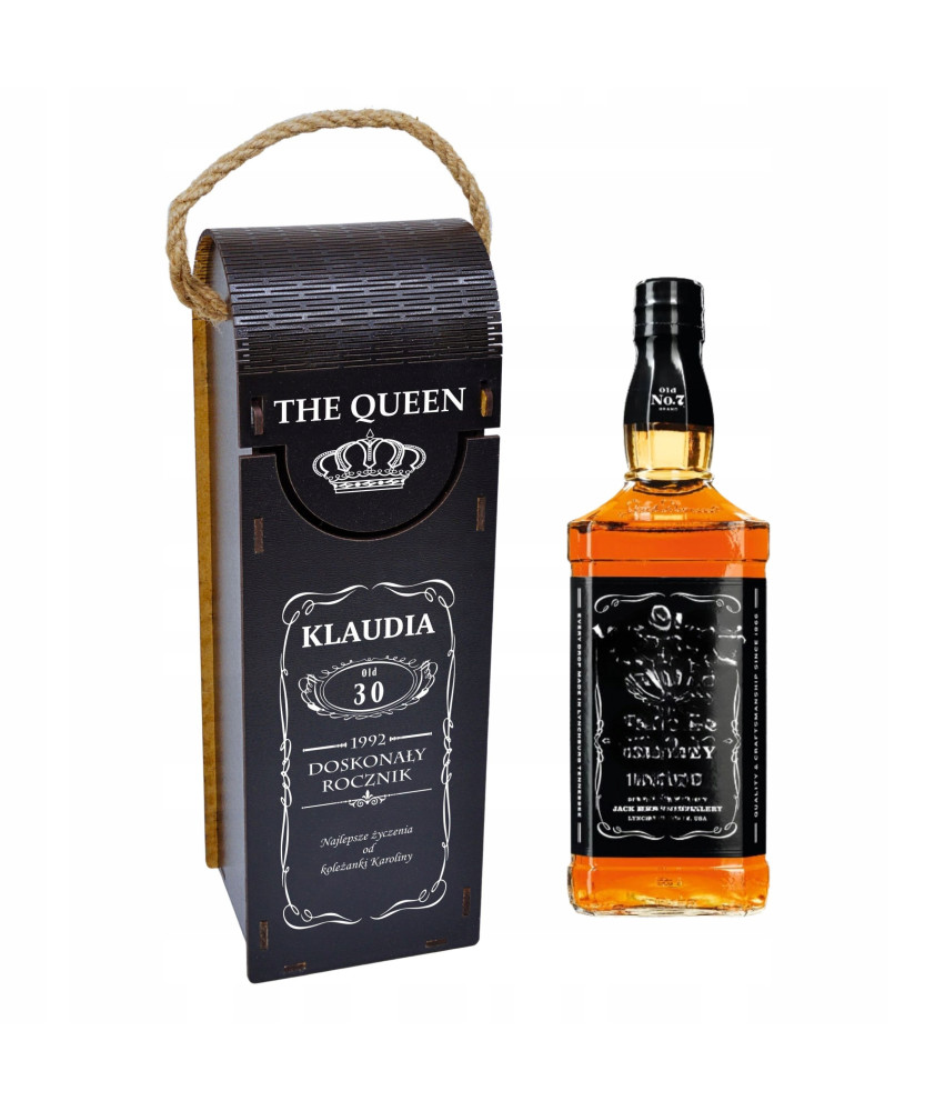 Skrzynka Pudełko Na Whisky Prezent na Urodziny 18 20 30 40 50 60 a