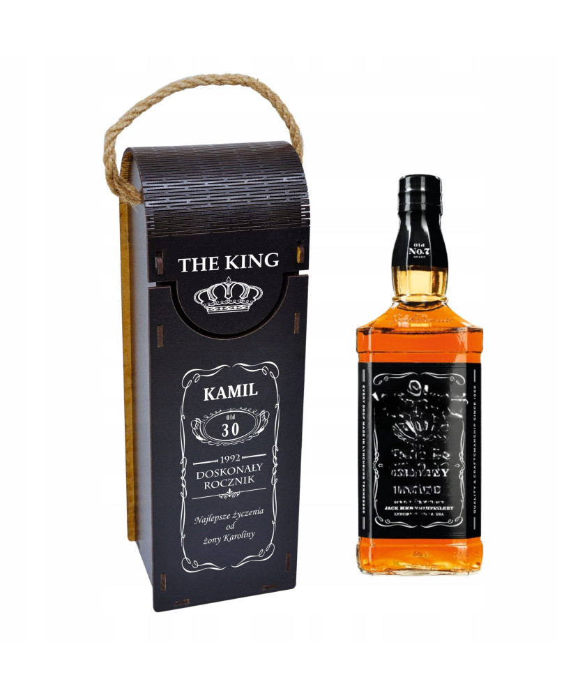 Skrzynka Pudełko Na Whisky Prezent na Urodziny 18 20 30 40 50 60