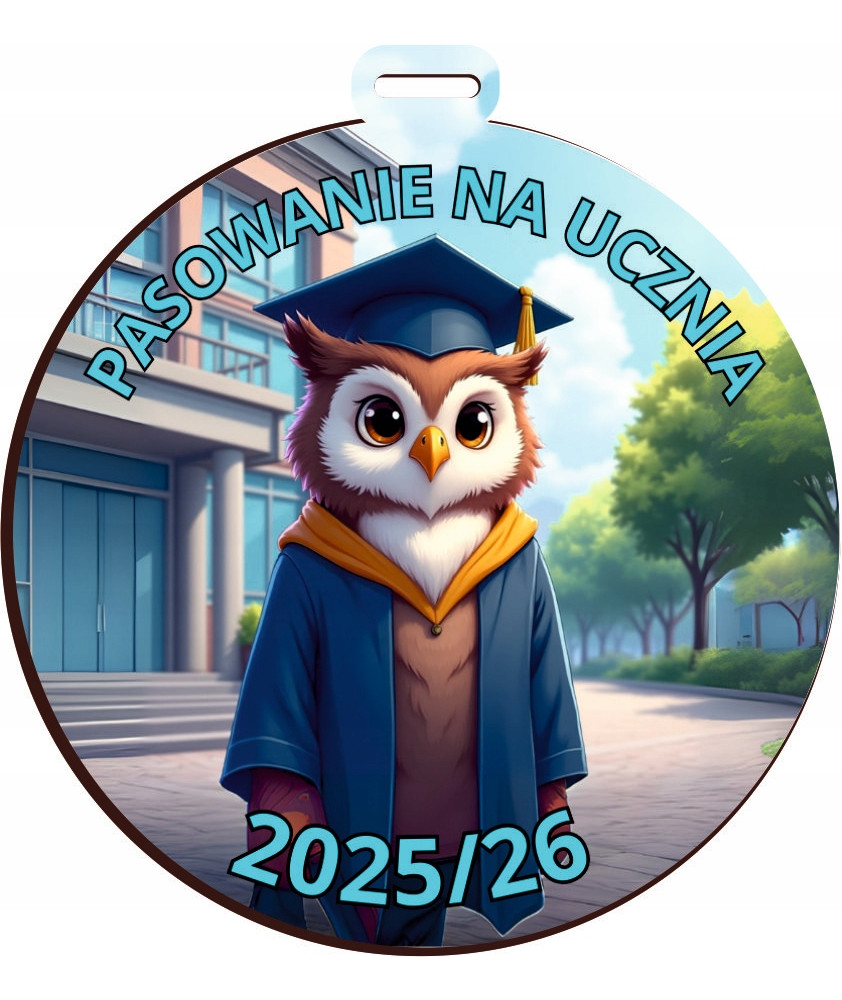 Medal „Pasowanie na ucznia” 2025/26 pamiątka pasowania prezent na pasowanie