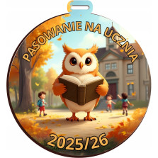 Medal „Pasowanie na ucznia” 2025/26 pamiątka pasowania prezent na pasowanie
