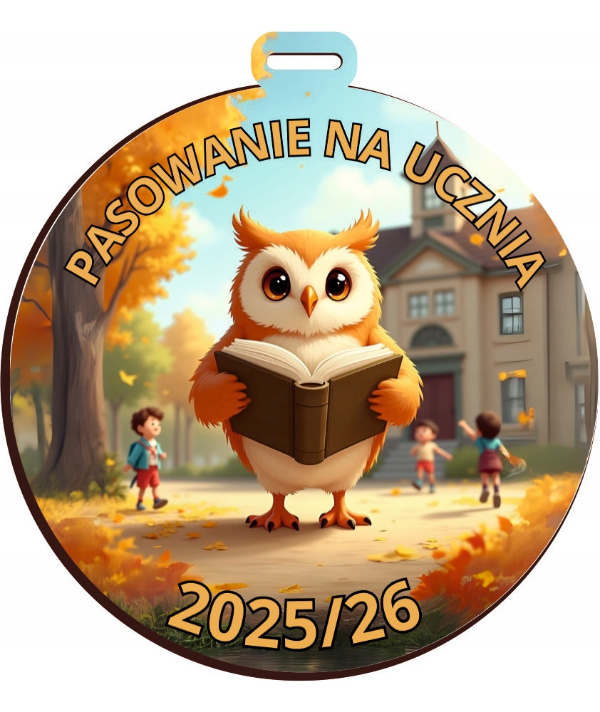 Medal „Pasowanie na ucznia” 2025/26 pamiątka pasowania prezent na pasowanie