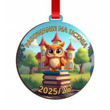 Medal „Pasowanie na ucznia” 2025/26 pamiątka pasowania prezent na pasowanie v1