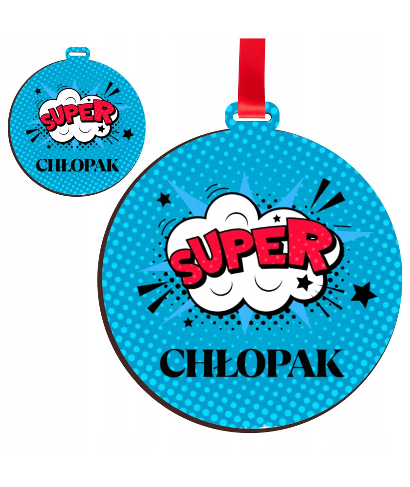 Medal „SUPER CHŁOPAK” - Idealny prezent na Dzień Chłopaka