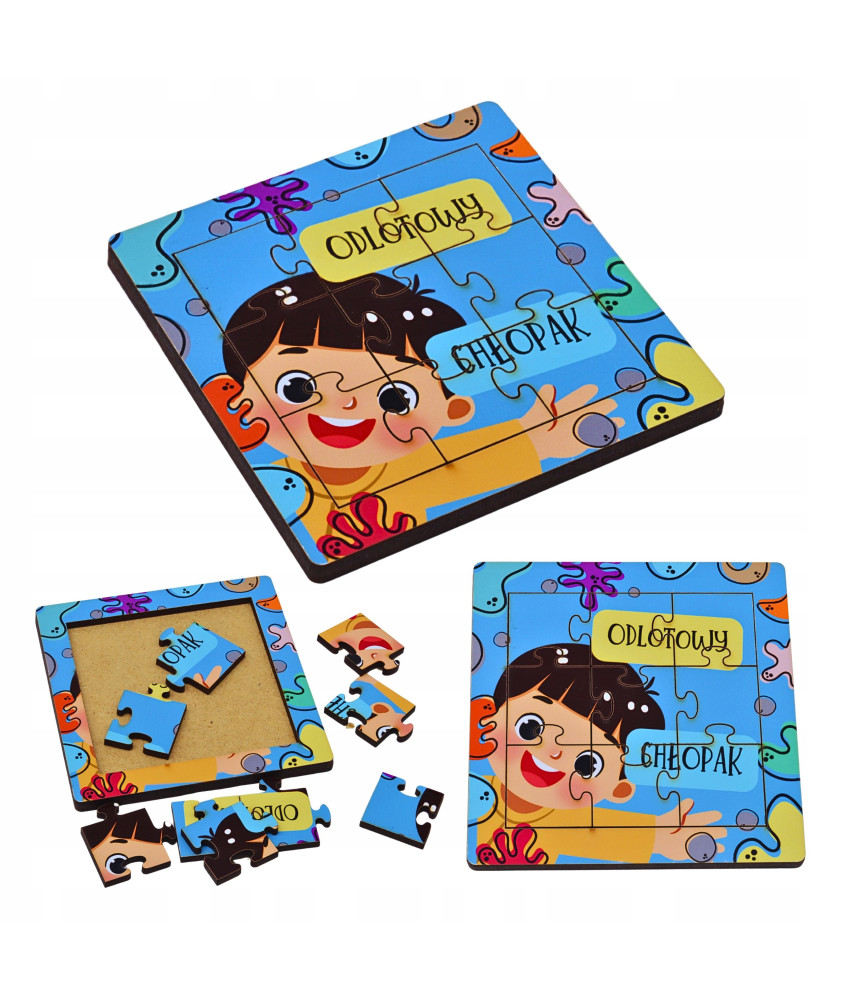 Puzzle "Odlotowy Chłopak" - idealny prezent na Dzień Chłopaka! v1