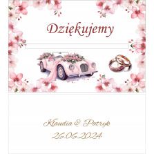 Drewniane pudełko SKRZYNKA na koperty ŚLUBNE BIAŁE druk personalizacja