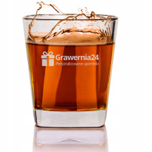 Szklanka do alkoholu z grawerem logo