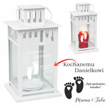 Znicz Lampion Personalizowany Dla Dziecka Córki Syna