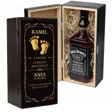 PREZENT PODZIĘKOWANIE DLA OJCA CHRZESTNEGO - PUDEŁKO Z GRAWEREM / BOX