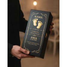 PREZENT PODZIĘKOWANIE DLA OJCA CHRZESTNEGO - PUDEŁKO Z GRAWEREM / BOX