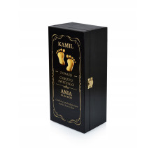 PREZENT PODZIĘKOWANIE DLA OJCA CHRZESTNEGO - PUDEŁKO Z GRAWEREM / BOX