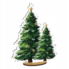 Szopka Bożonarodzeniowa drewniana stajenka ze sklejki z figurkami 59cm XXL