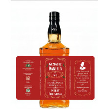 Etykieta na Whisky Urodziny Mąż Tata 18 30 40 0.5L 0.7L 1 ŚWIĄTECZNA EDYCJA