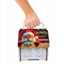 Upominek Mikołajkowy dla Dzieci Słodka Chatka personalizacja Pudełko Święta