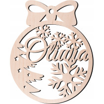 Drewniana Bombka z imieniem...