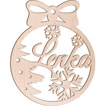 Drewniana Bombka z imieniem...