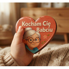 Magnes Kocham Cię Babciu Serce Prezent Dzień Babci 95×50 Upominek dla Babci