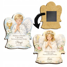 Magnes Podziękowanie Komunijne - Aniołek z imieniem | HDF | Personalizowany