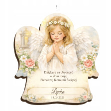 Magnes Podziękowanie Komunijne - Aniołek z imieniem | HDF | Personalizowany