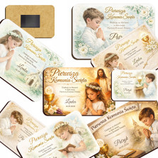 Podziękowania dla gości na Komunię MAGNES Personalizowany Prezent Upominek
