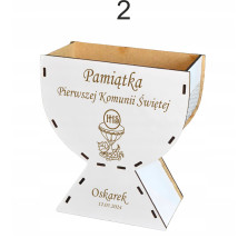 Pamiątka Pierwszej Komunii Kielich z Grawerem Imię Data Prezent Komunia