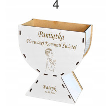 Pamiątka Pierwszej Komunii Kielich z Grawerem Imię Data Prezent Komunia