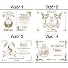 Prezent na KOMUNIE świętą pamiątka pudełko GRAWER Pamiątka Komunii Świętej